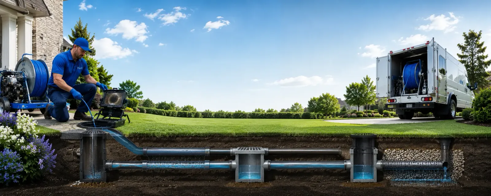 Outdoor drain cleaning information for Warsaw, NY